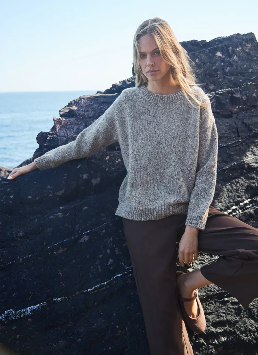 Donegal Fleck Slouchy Sweater