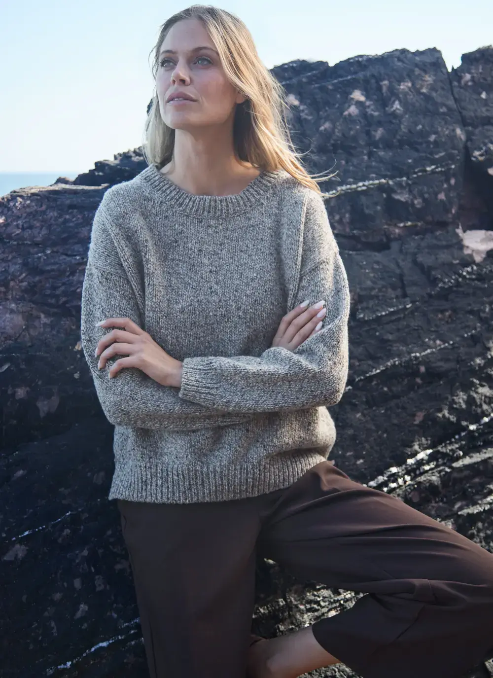 Donegal Fleck Slouchy Sweater