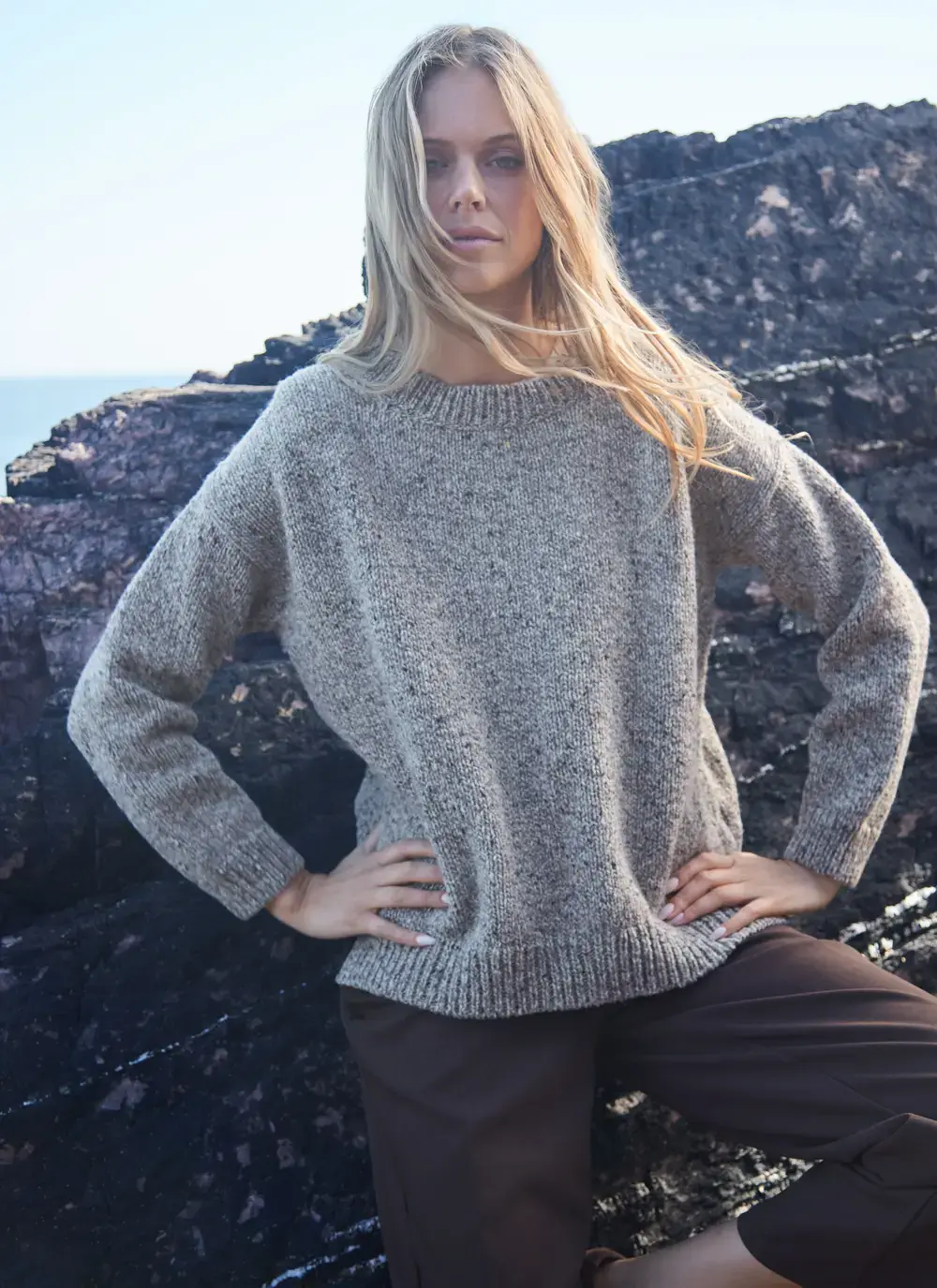 Donegal Fleck Slouchy Sweater