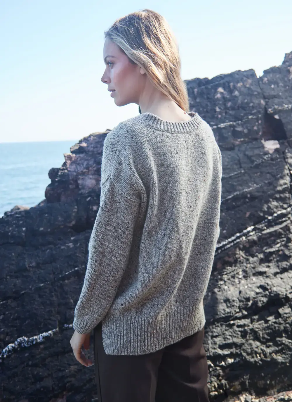 Donegal Fleck Slouchy Sweater