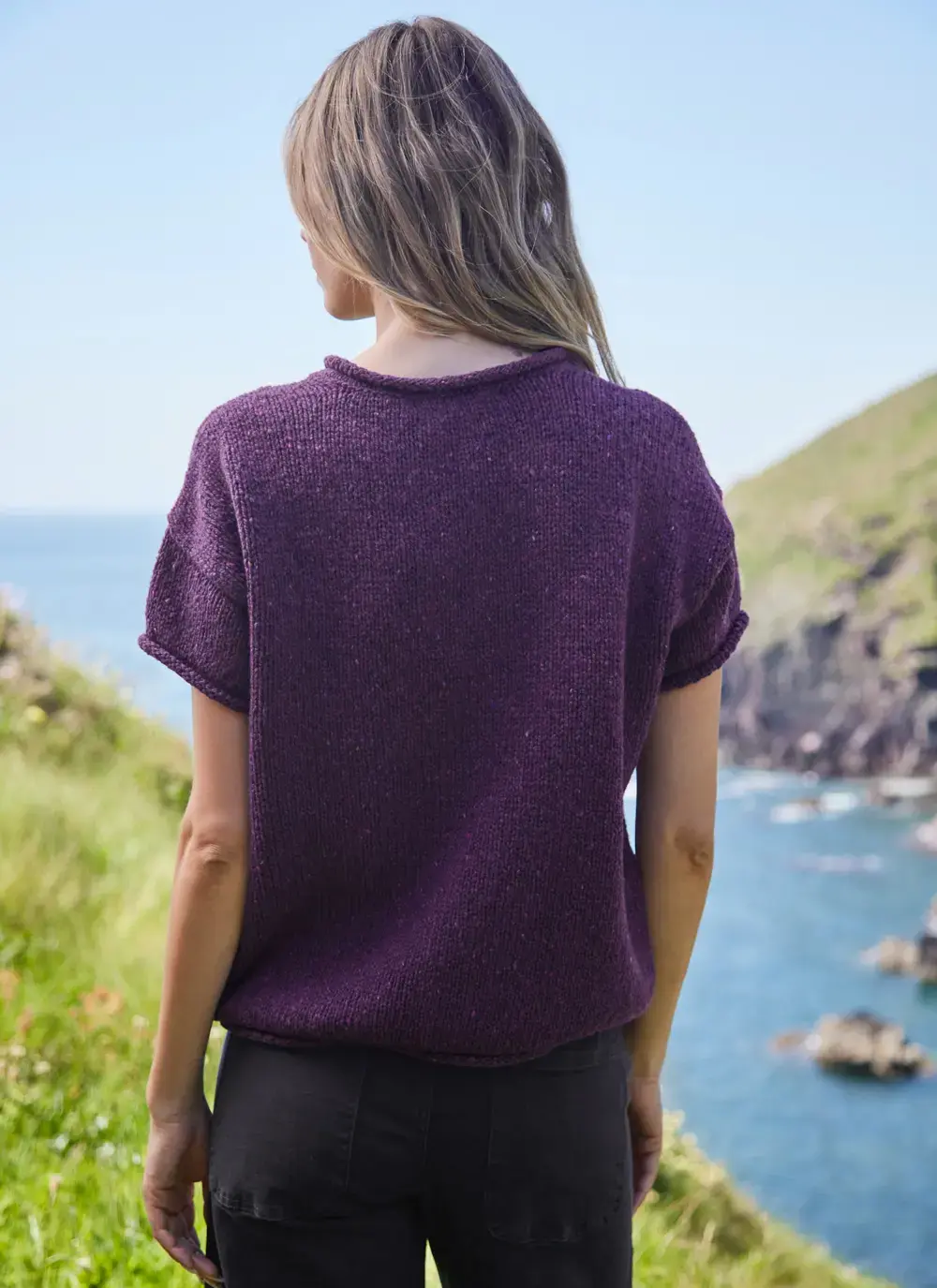 Fisherman Donegal Fleck T-Shirt Pocket Sweater