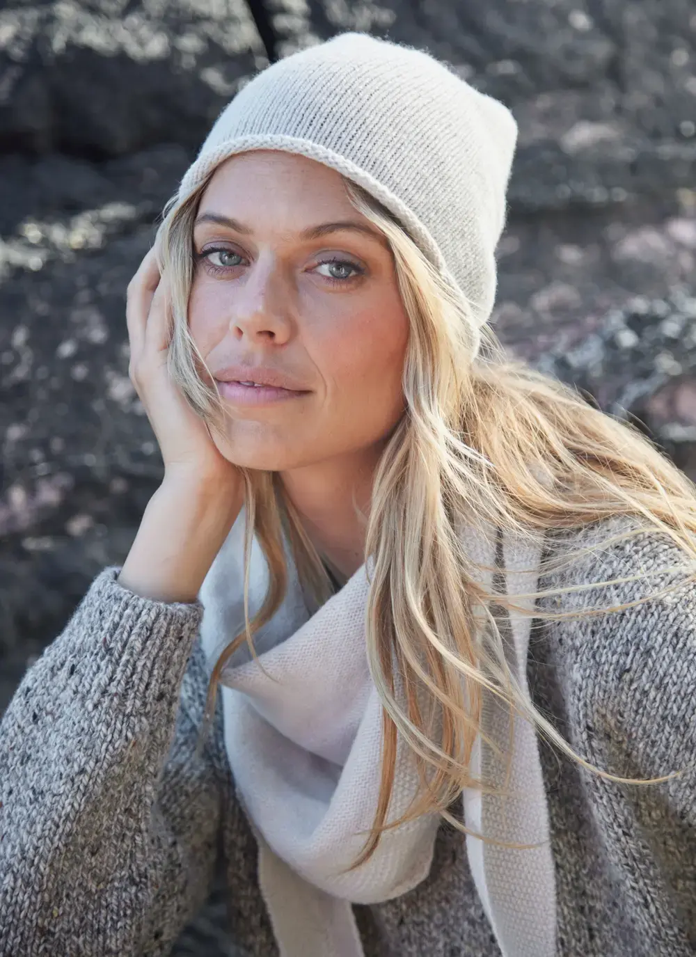 Lambswool Slouchy Beanie