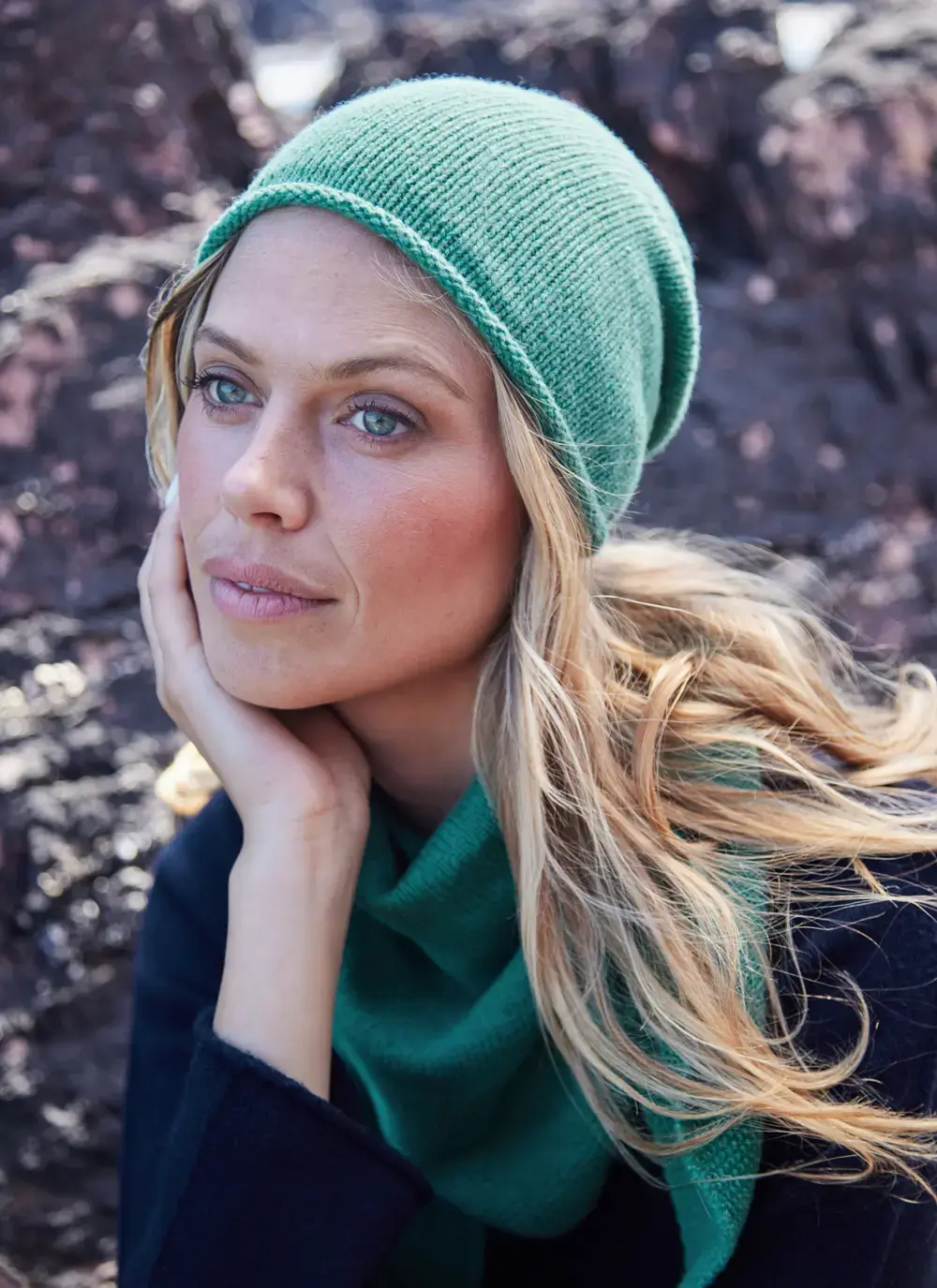 Lambswool Slouchy Beanie