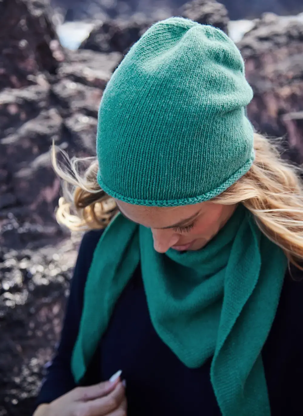 Lambswool Slouchy Beanie