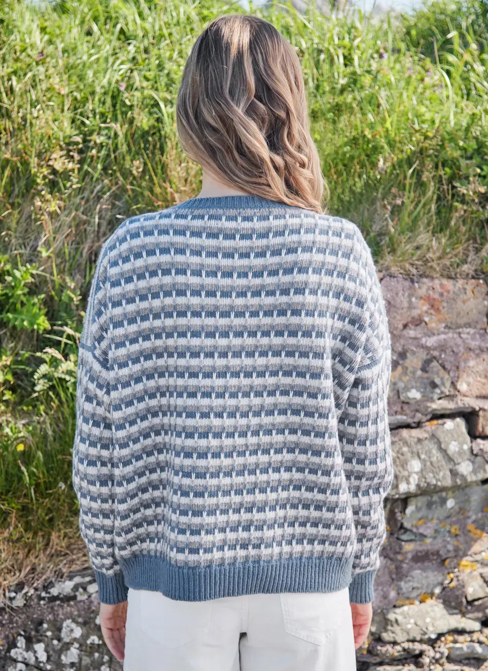Lambswool Slouchy Stripe Sweater