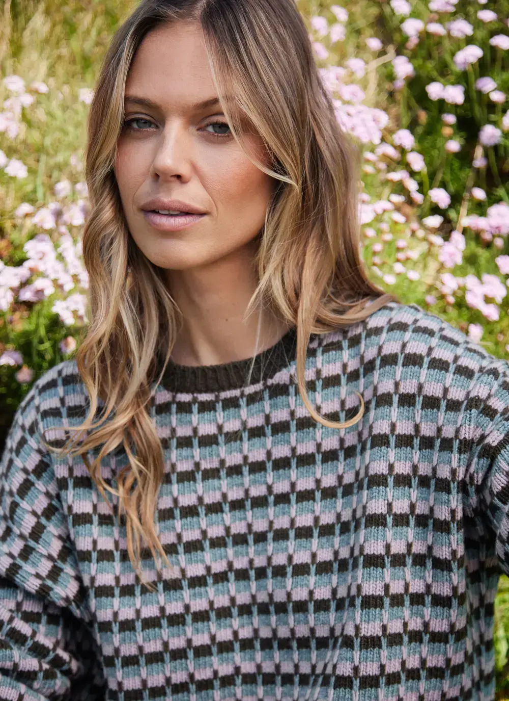 Lambswool Slouchy Stripe Sweater