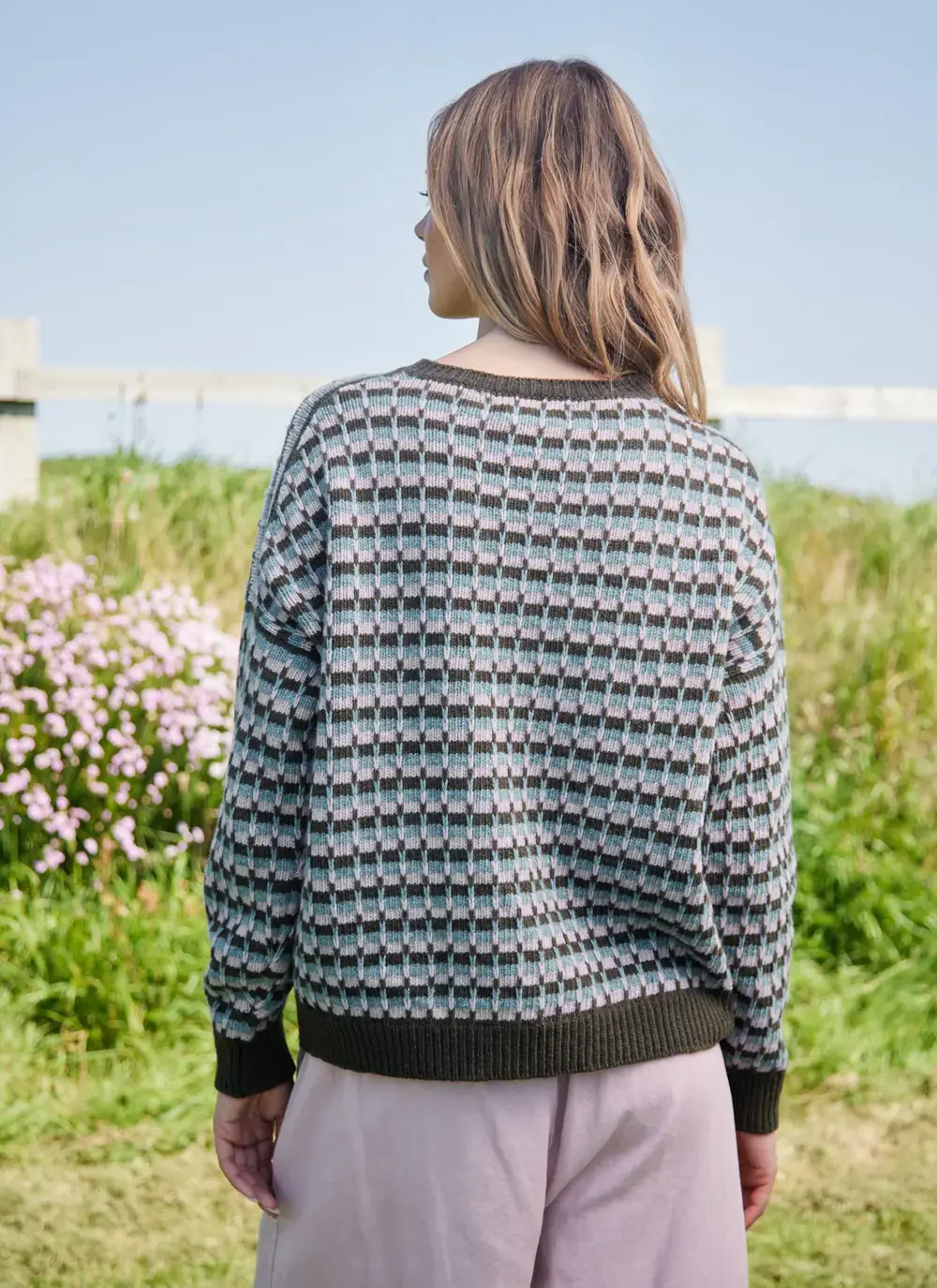 Lambswool Slouchy Stripe Sweater