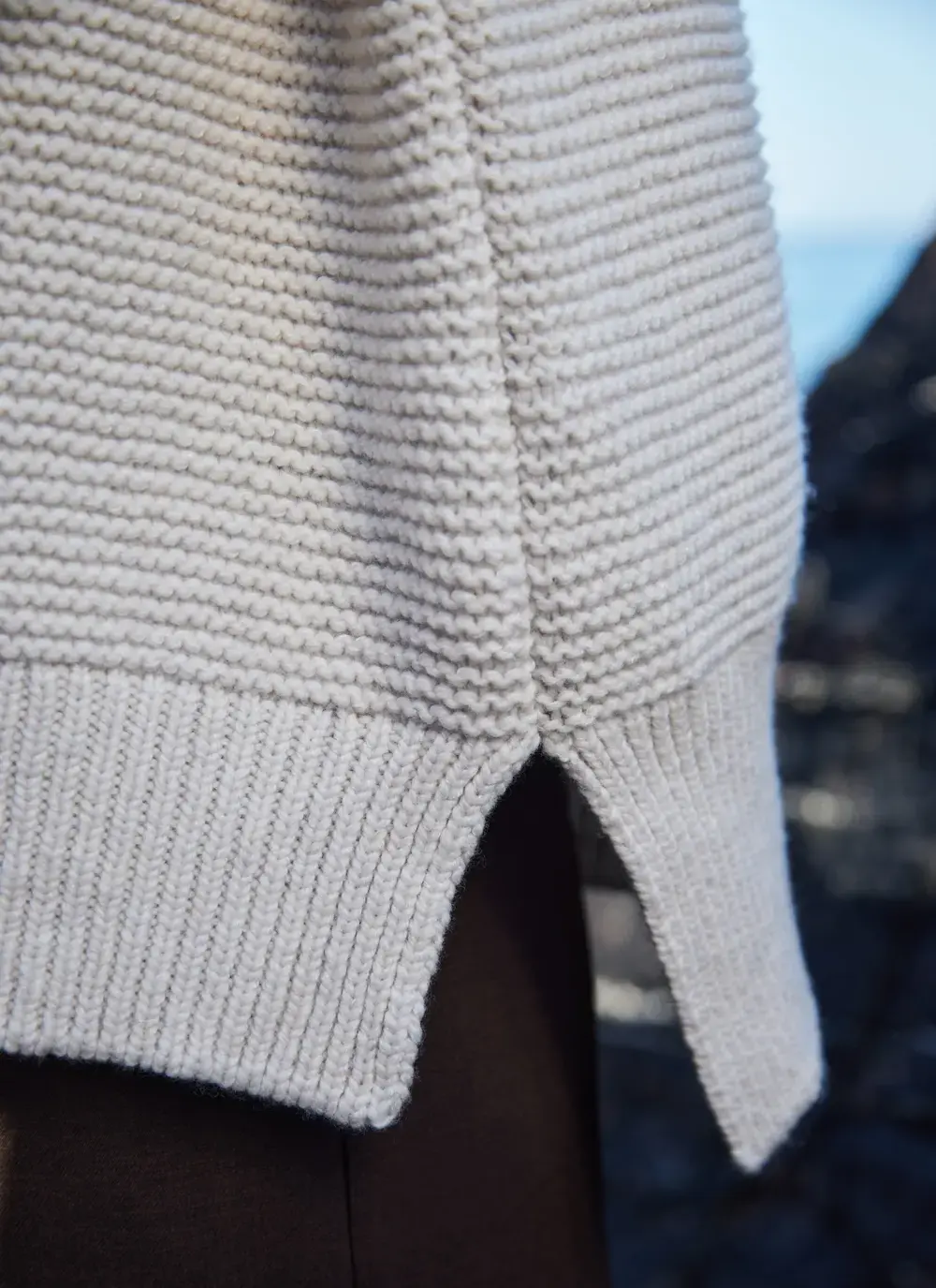 Merino Baseball Collar Cardigan