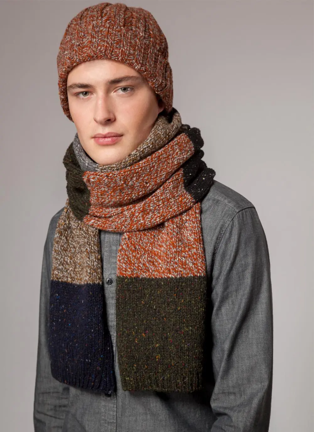 Fisherman Donegal Fleck Scarf - Forager