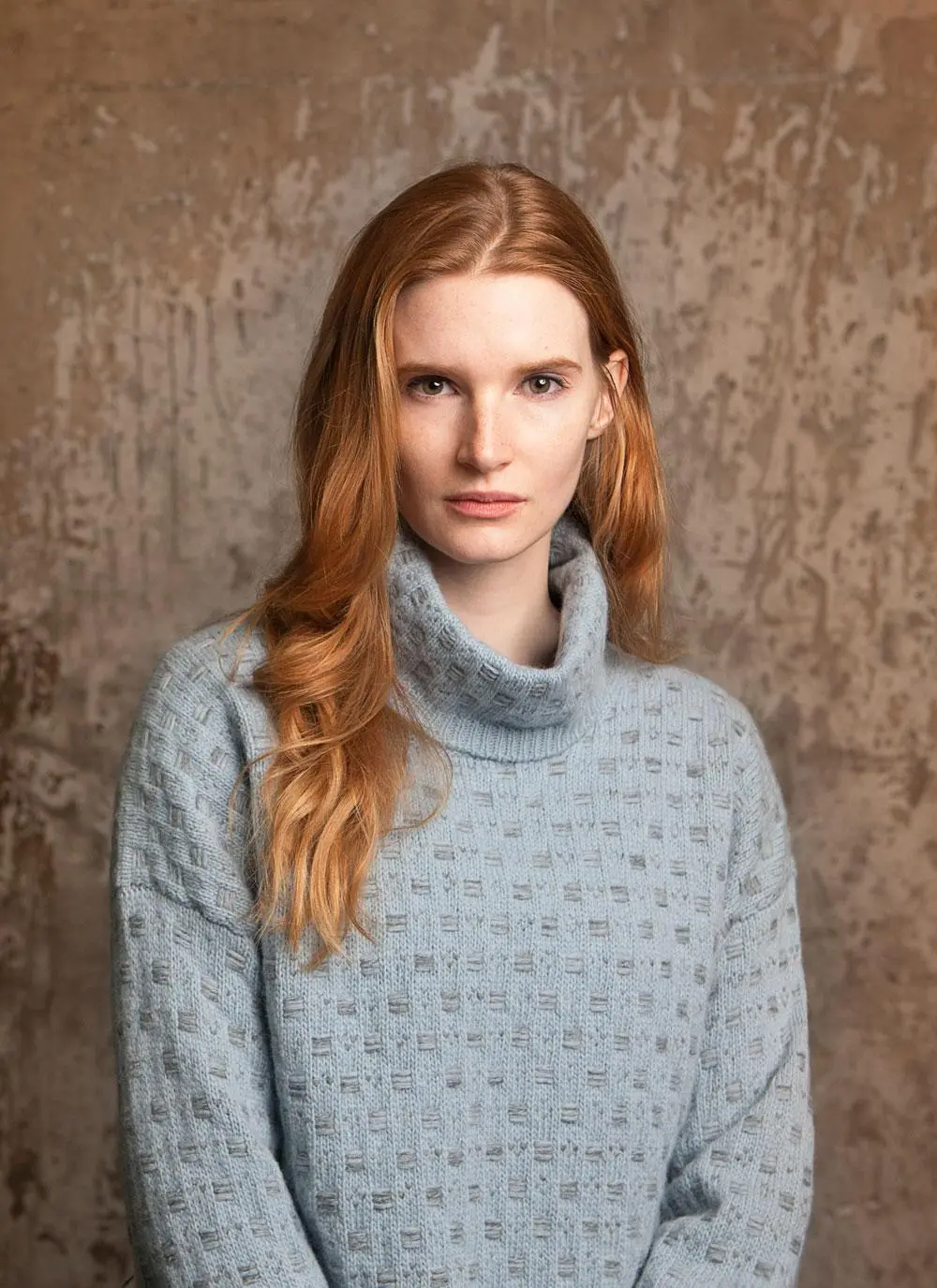 Fisherman Slouchy Polo Neck Sweater