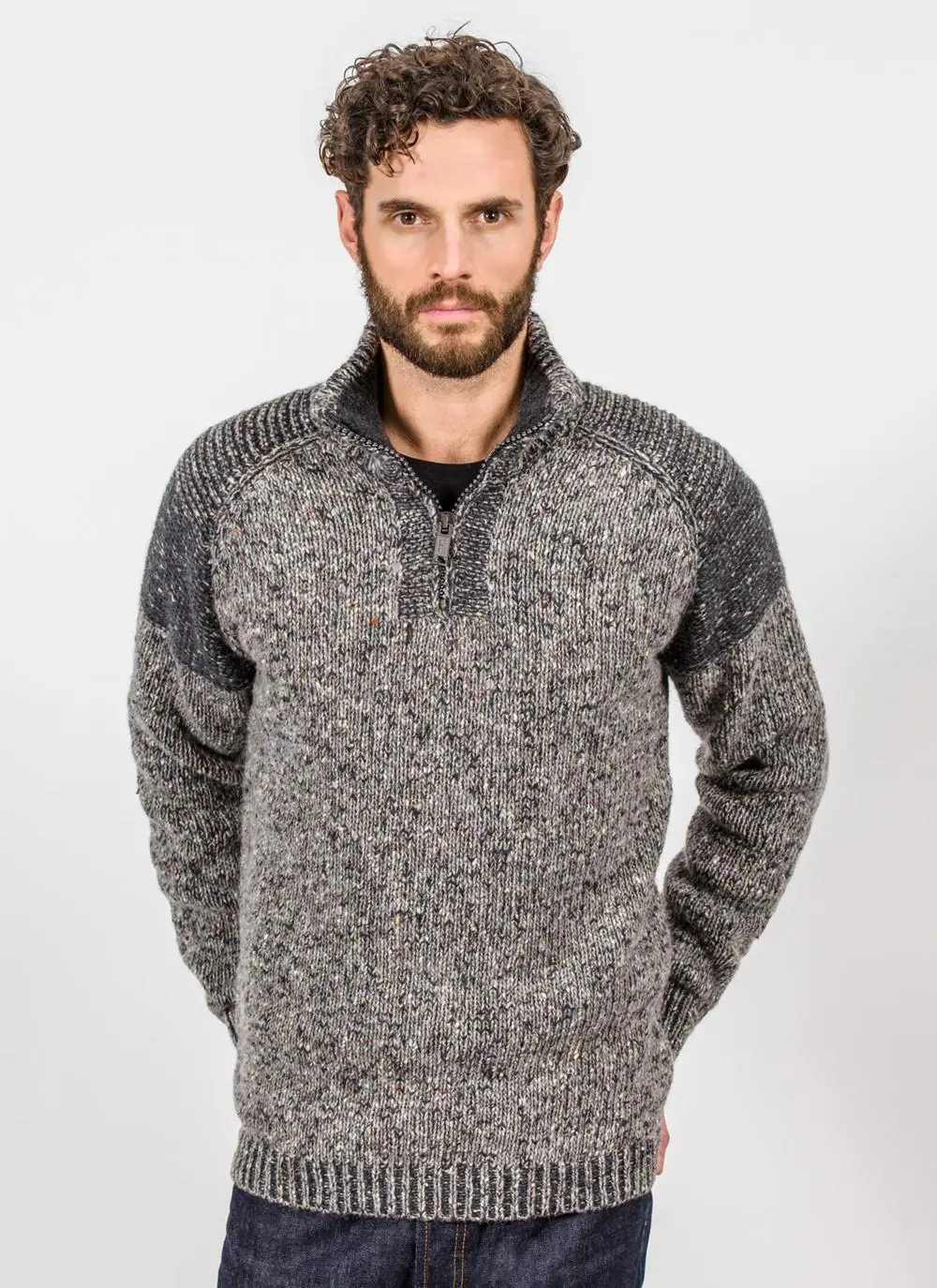 Fisherman Half-Zip Raglan Sweater