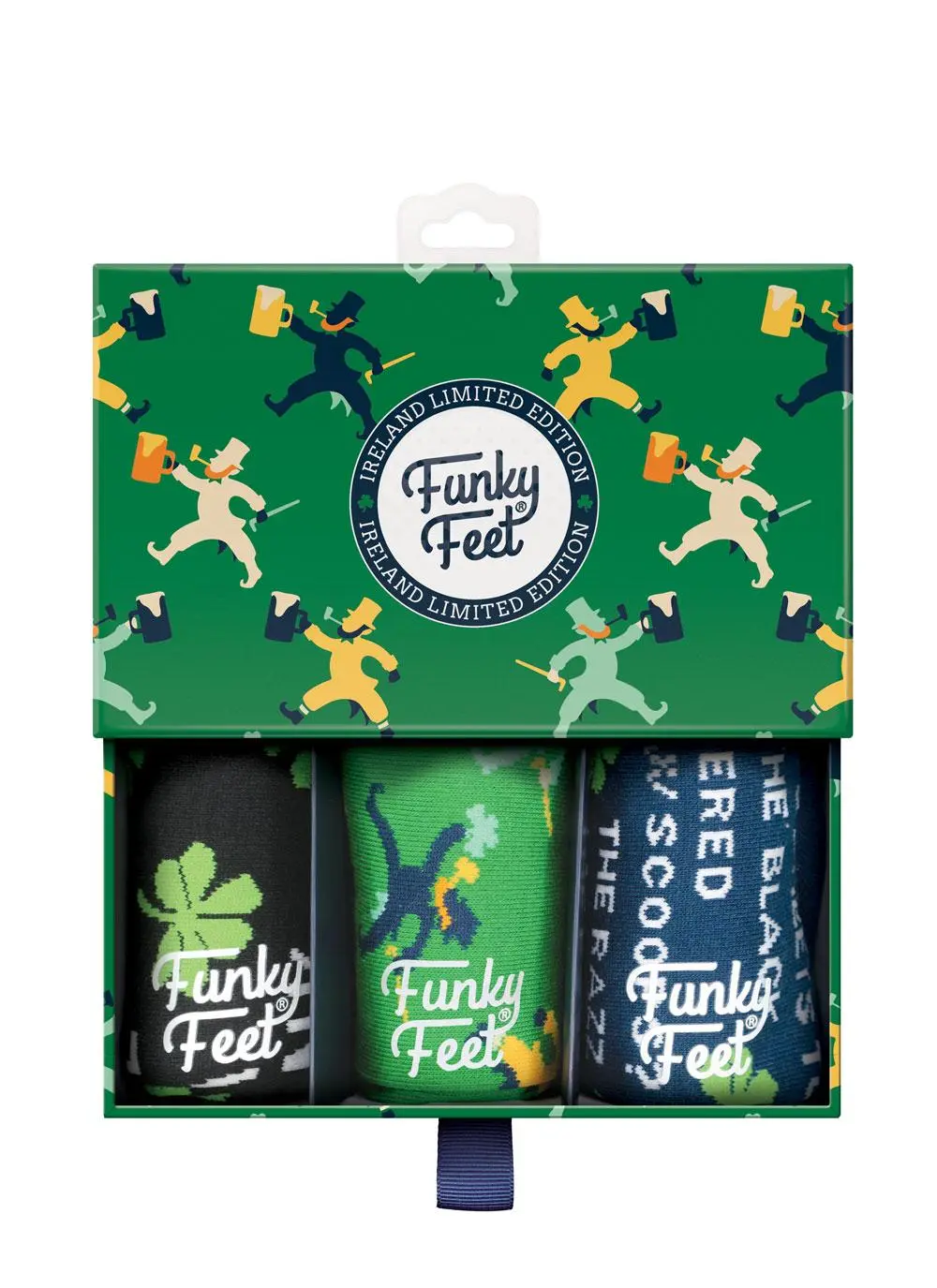 Funky Feet 3 Pack Irish Drinking Socks