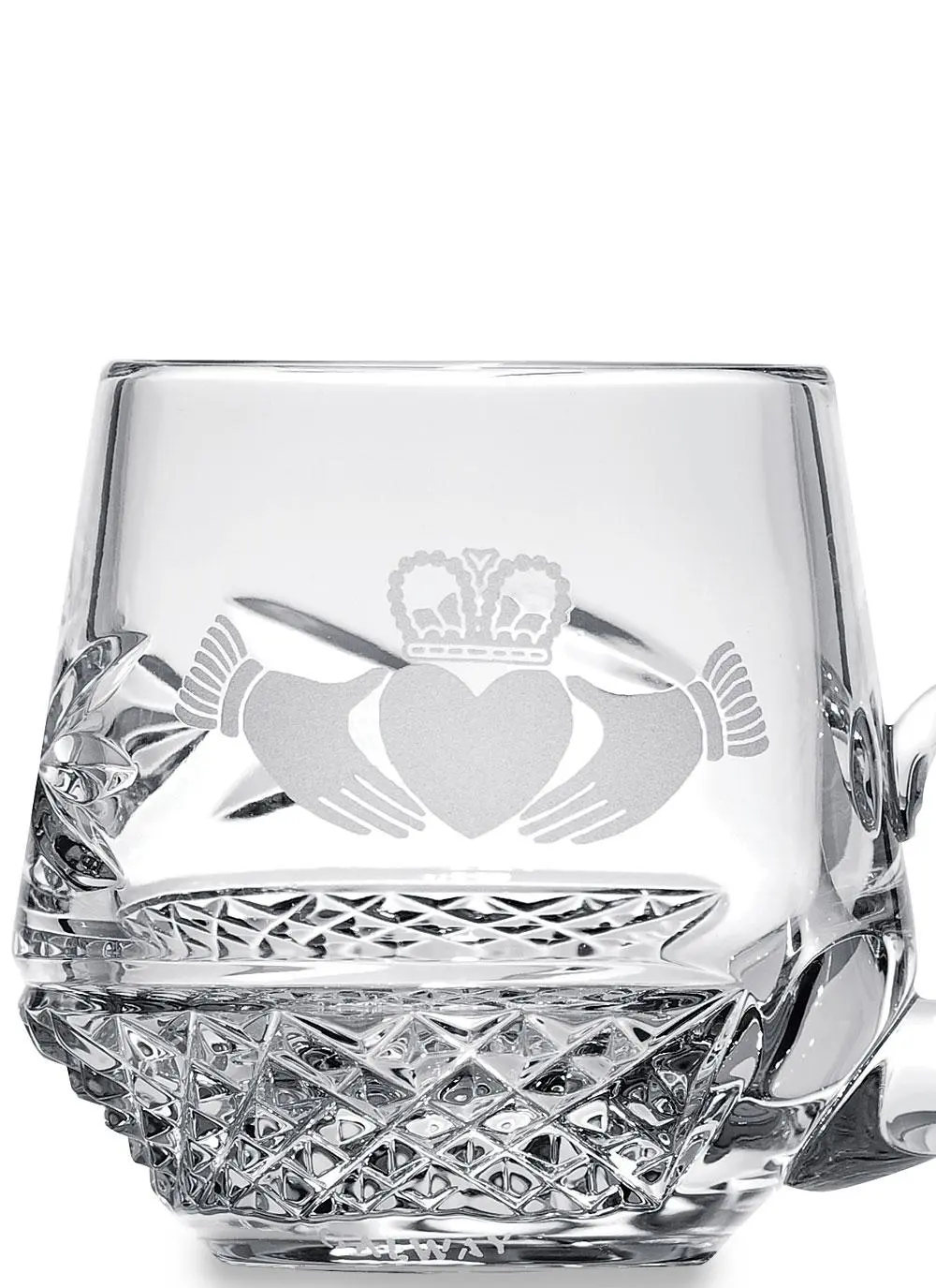 Galway Crystal Claddagh Christening Mug