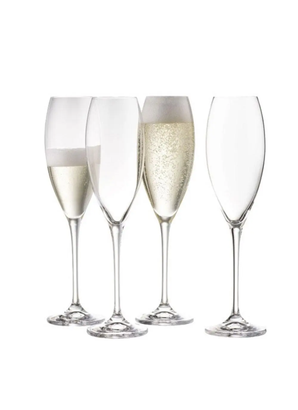 Galway Crystal Clarity Flute Set of 4