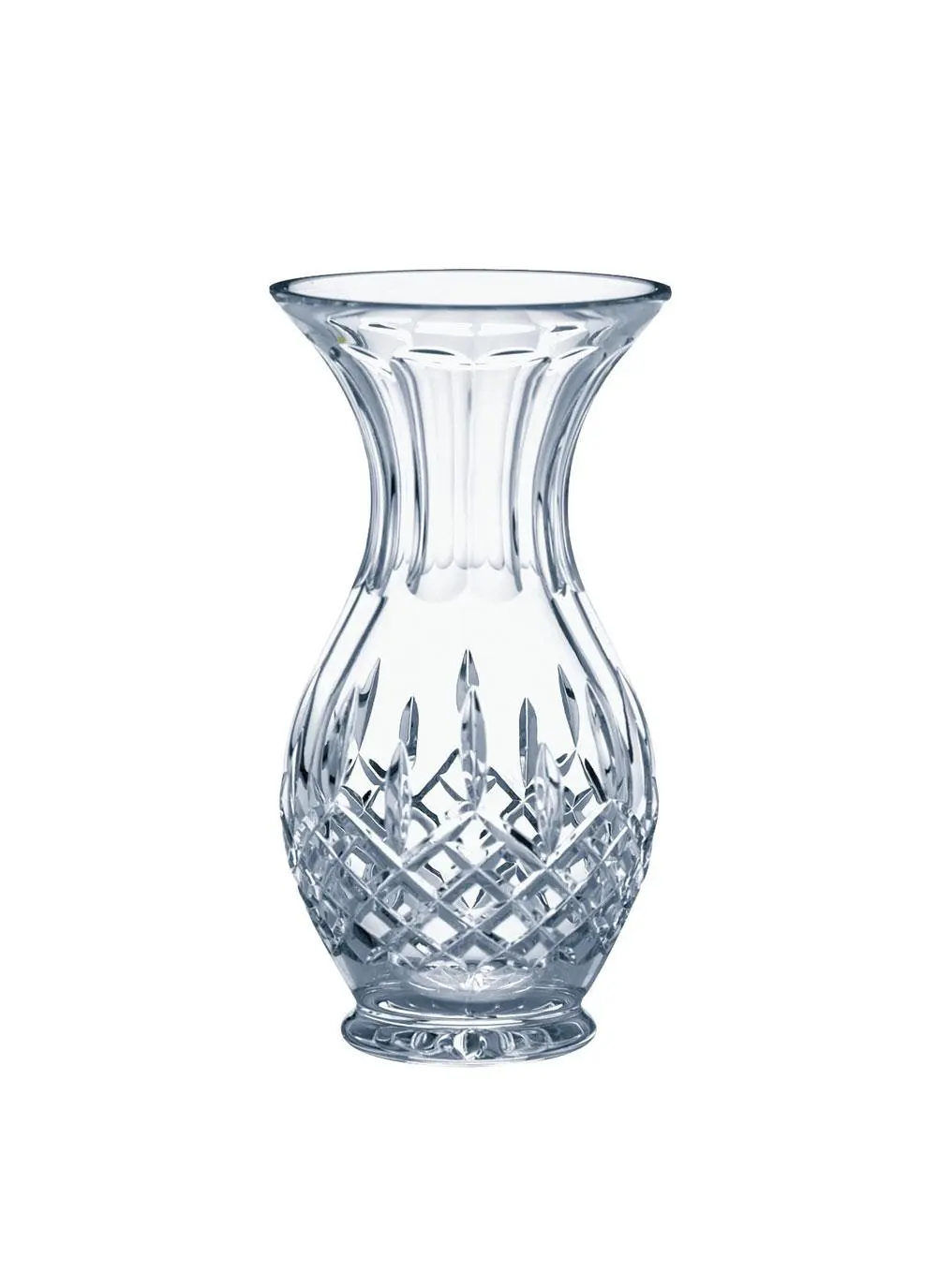 Galway Crystal Longford 8'' Footed Bulb Vase
