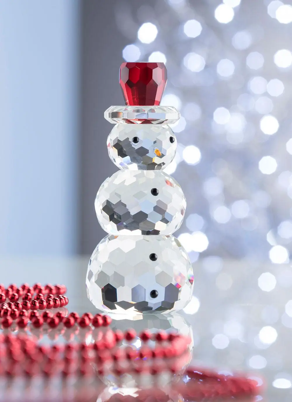 Large Snowman with Red Hat