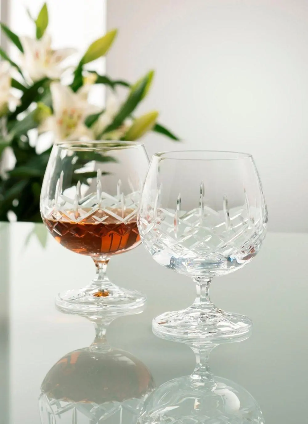 Galway Crystal Longford Brandy Pair