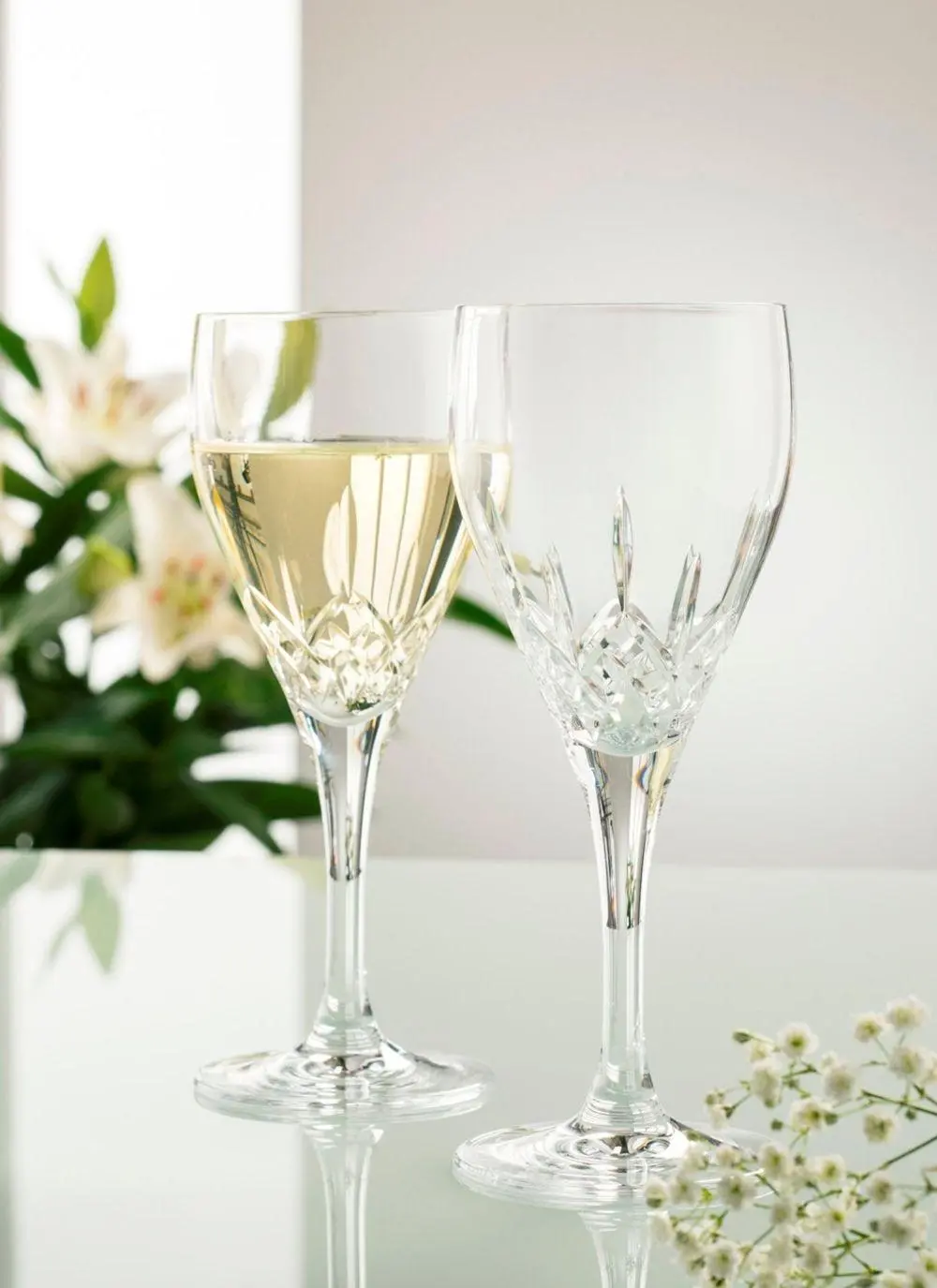 Galway Crystal Longford White Wine Pair