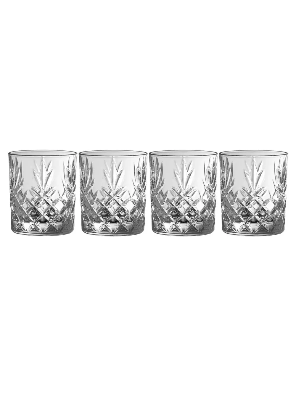 Galway Crystal Renmore Double Old Fashioned Tumblers Set of 4