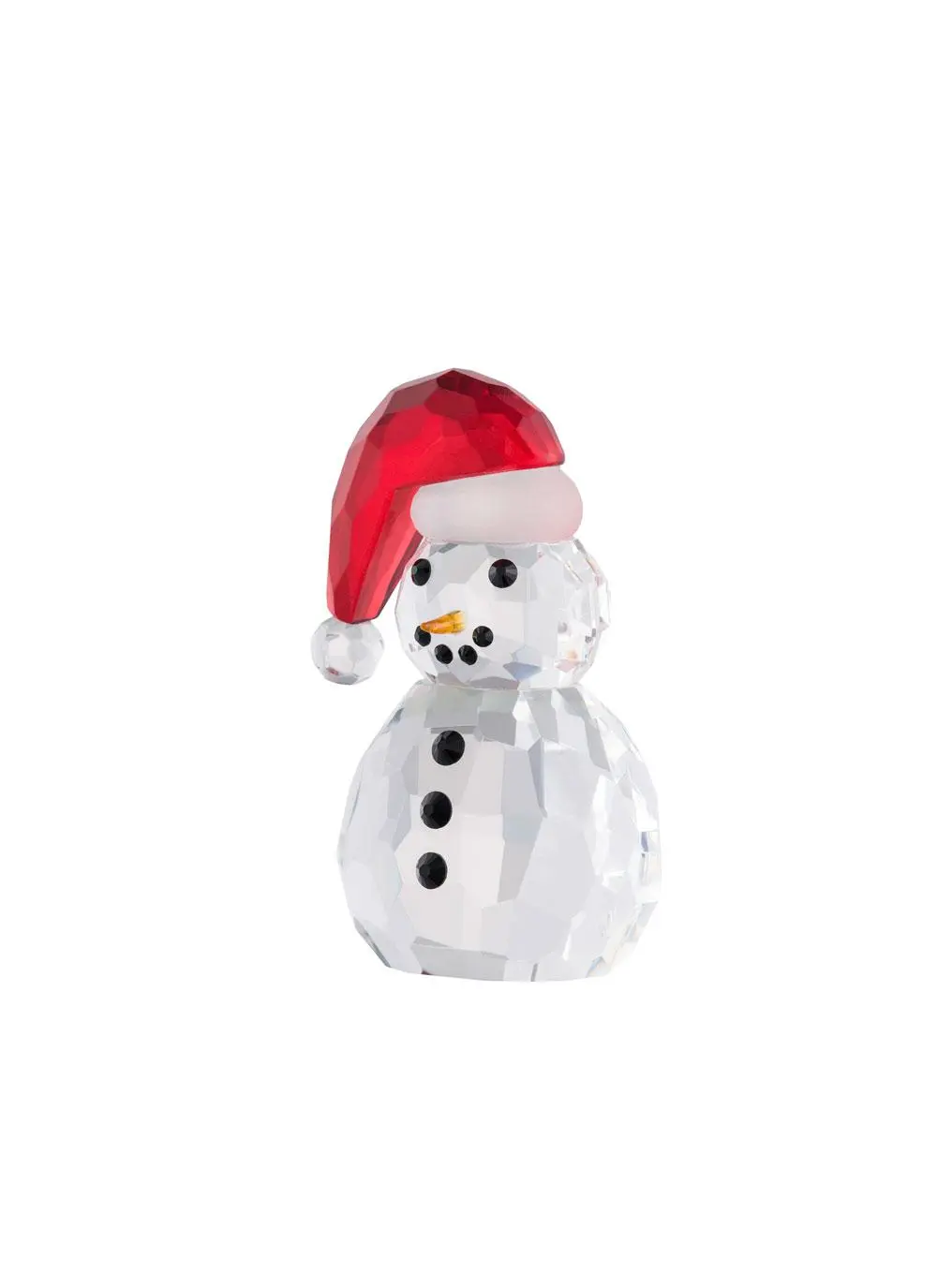 Small Snowman with Santa Hat