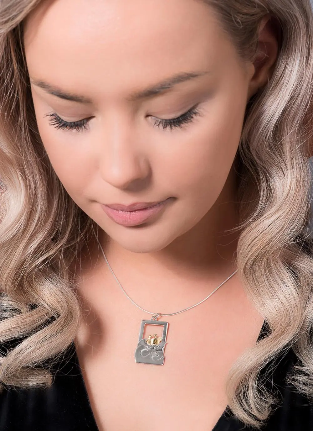 Sterling Silver & 18K Gold Vermeil Voyage 3D Pendant