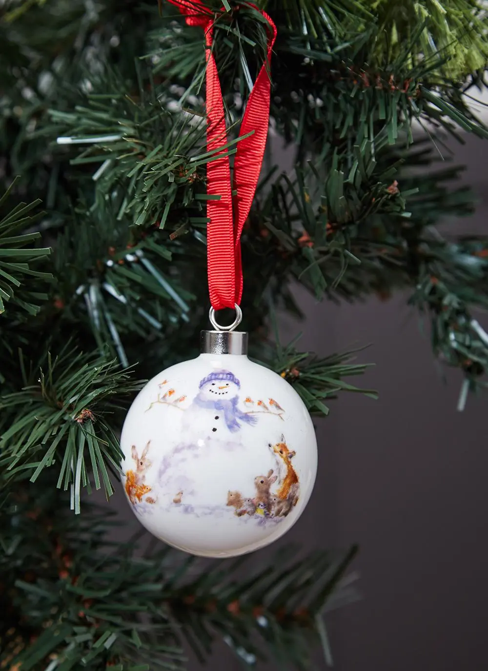 Gathered All Around Snowman Bauble