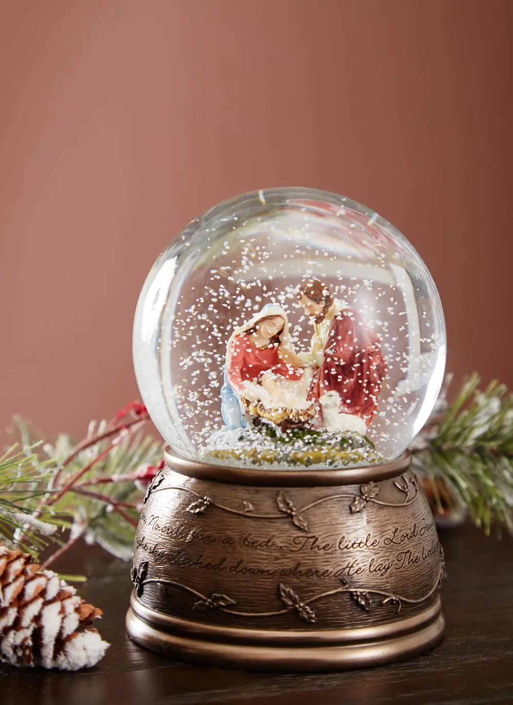 Holy Family Snow Globe