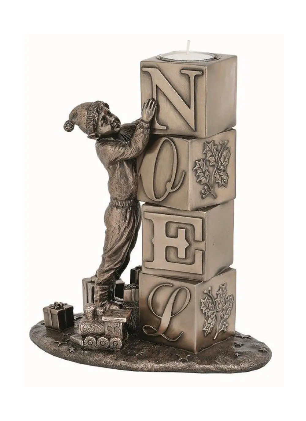 Noel Tealight Bronze Figurine