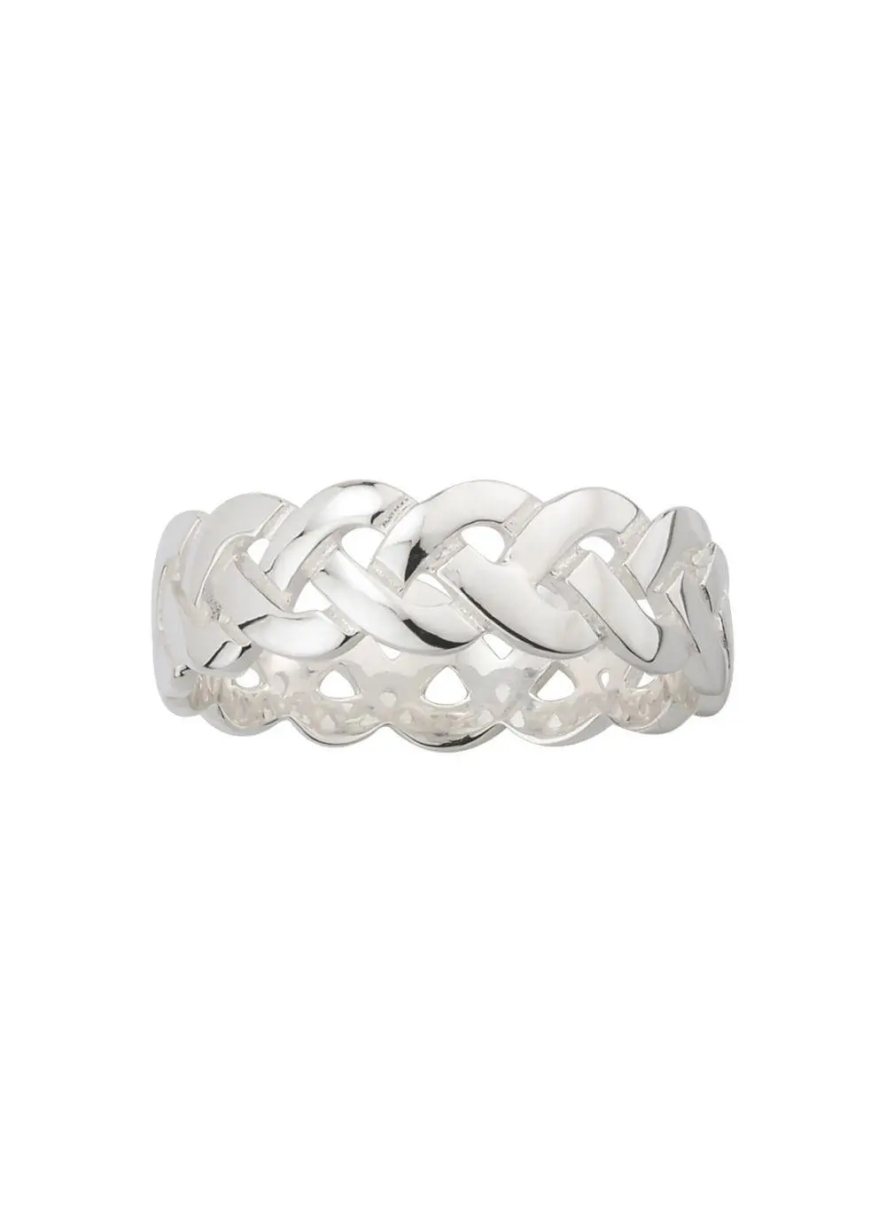 Gents Sterling Silver Celtic Knot Band