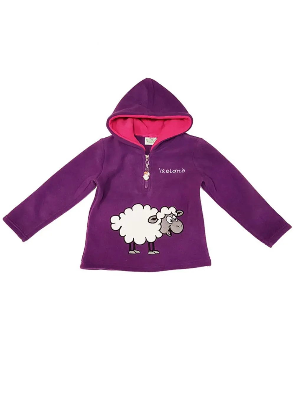 Girls Hooded Sheep Fleece