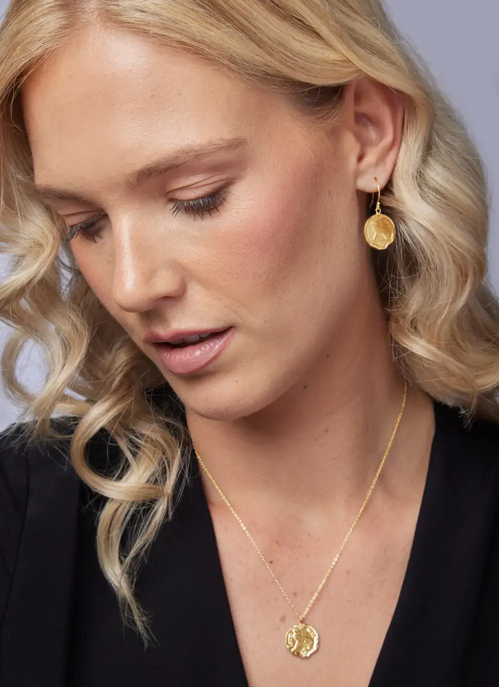 Gold Vermeil Irish 3 Pence Coin Earrings
