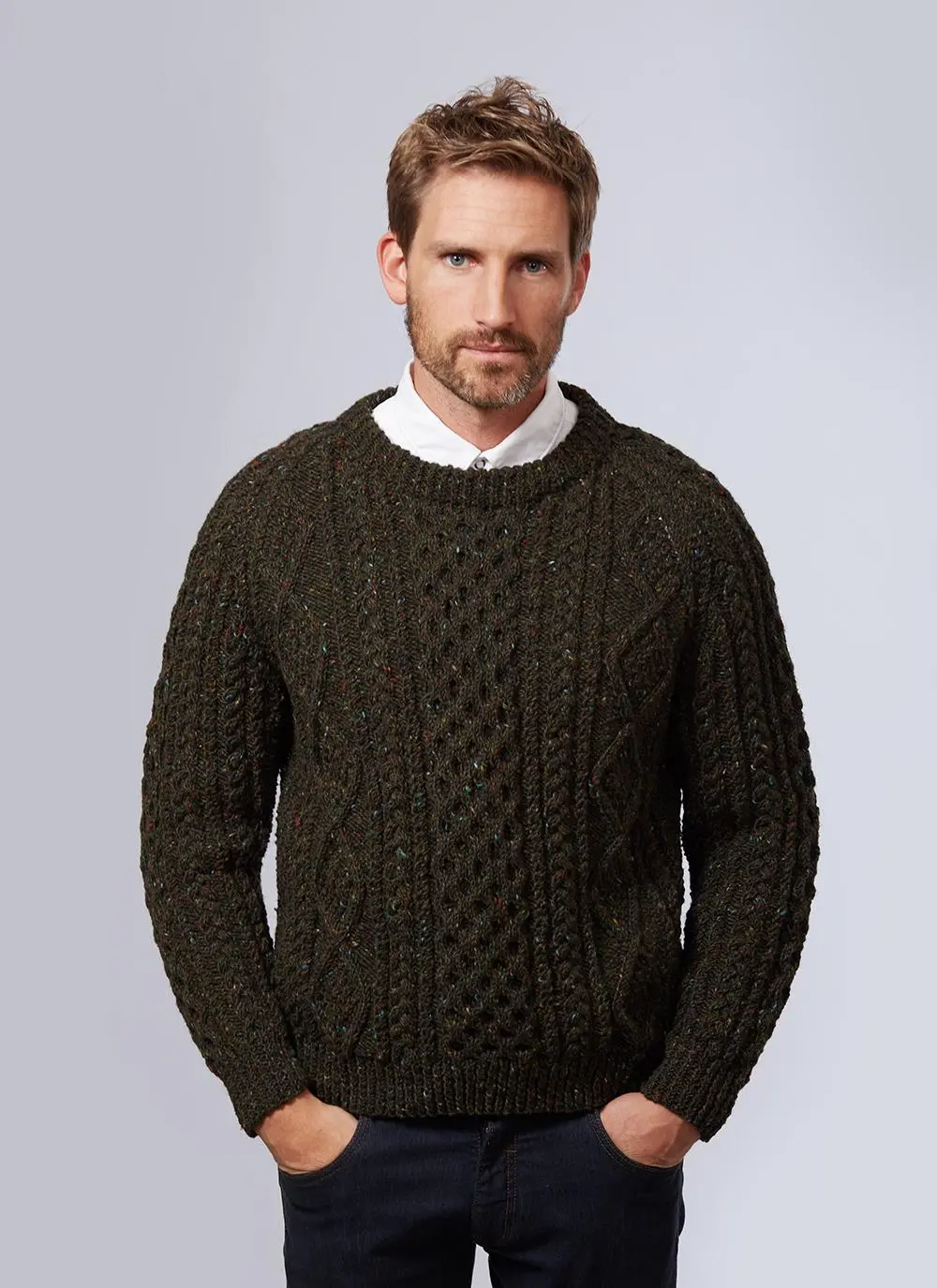Hand-Knit Ardan Crew Sweater