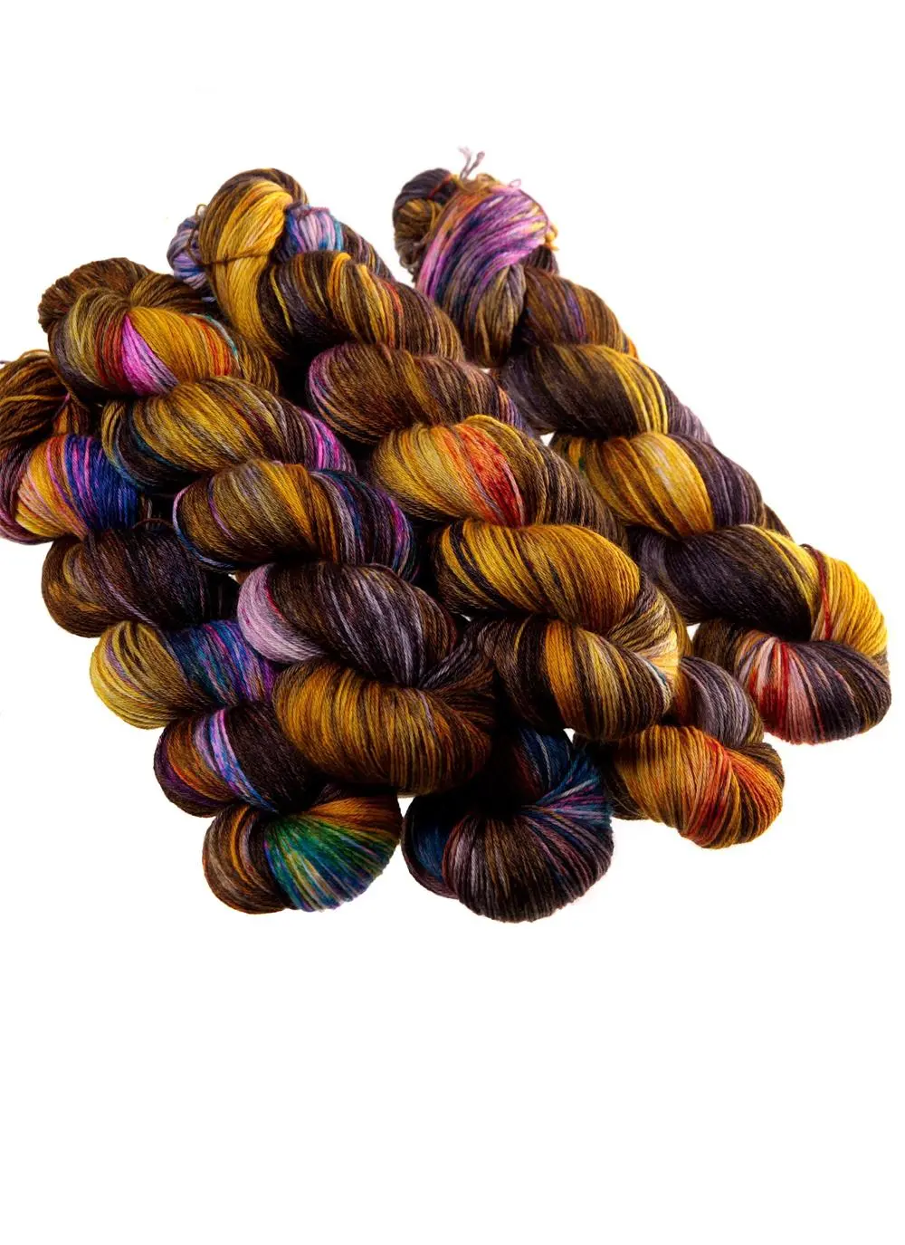 Hand-Dyed Sock Yarn Raku