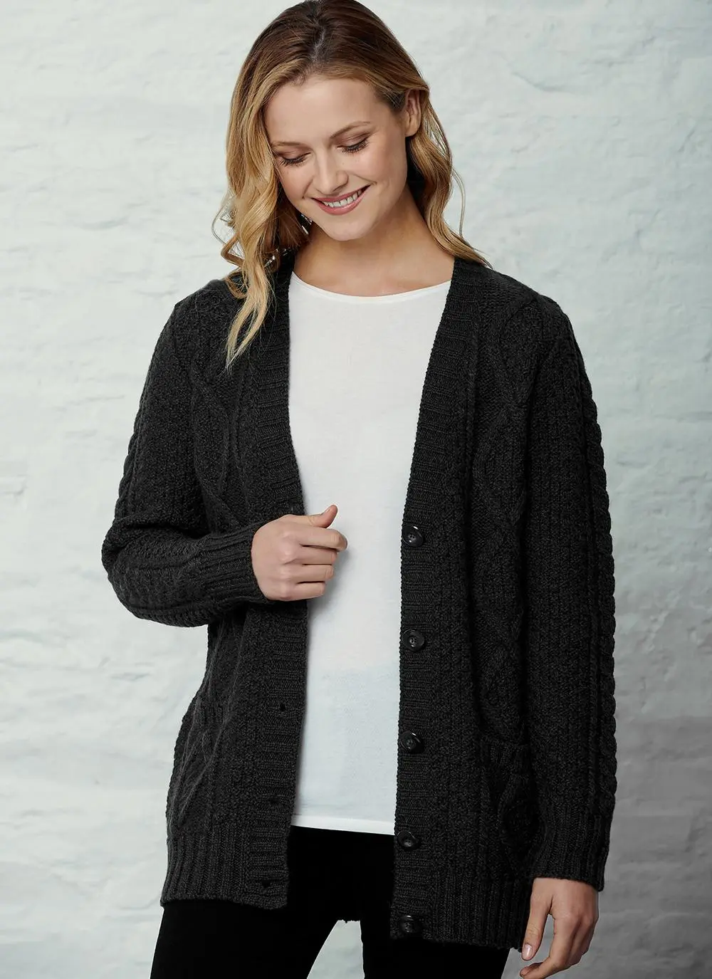 Hilary Aran Cable Cardigan