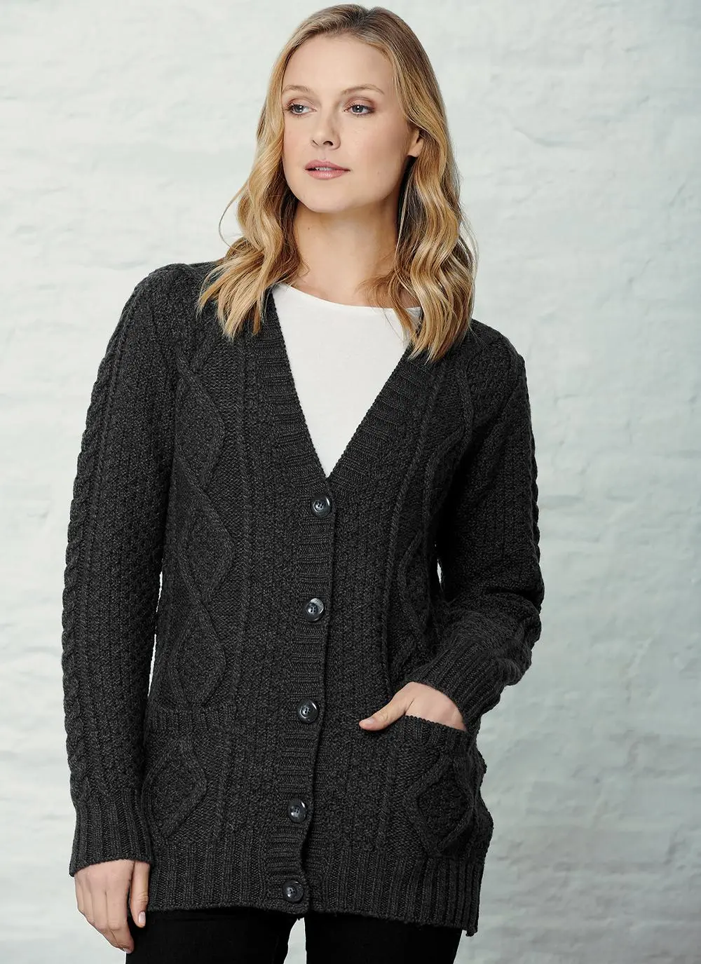 Hilary Aran Cable Cardigan