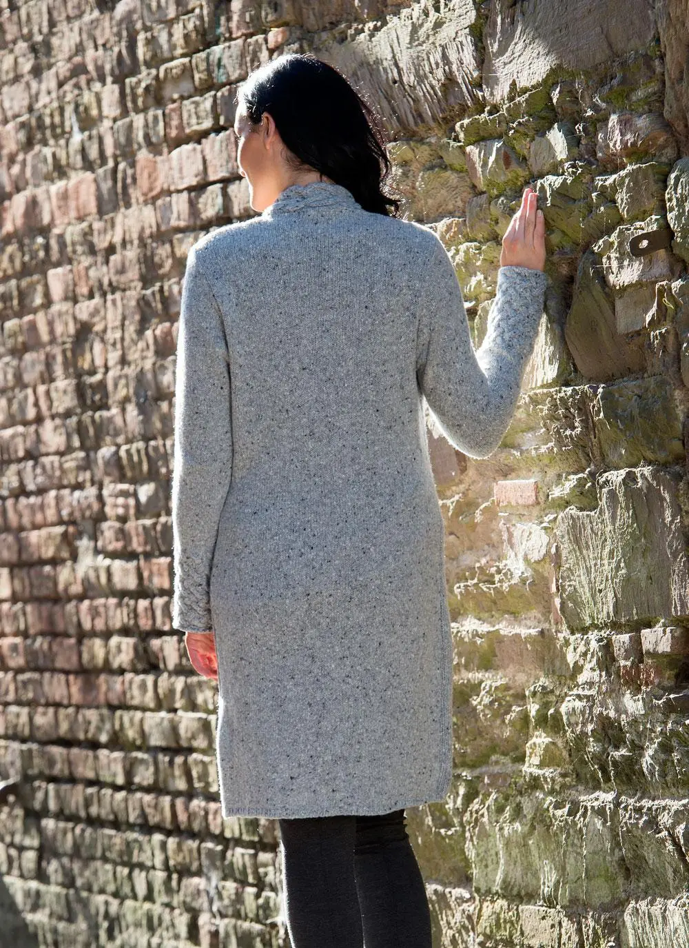 Wool Cashmere Horseshoe Cardigan