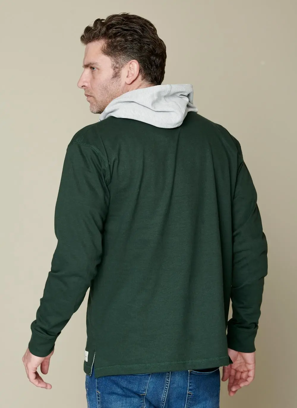 Ireland High Neck Button Hoodie