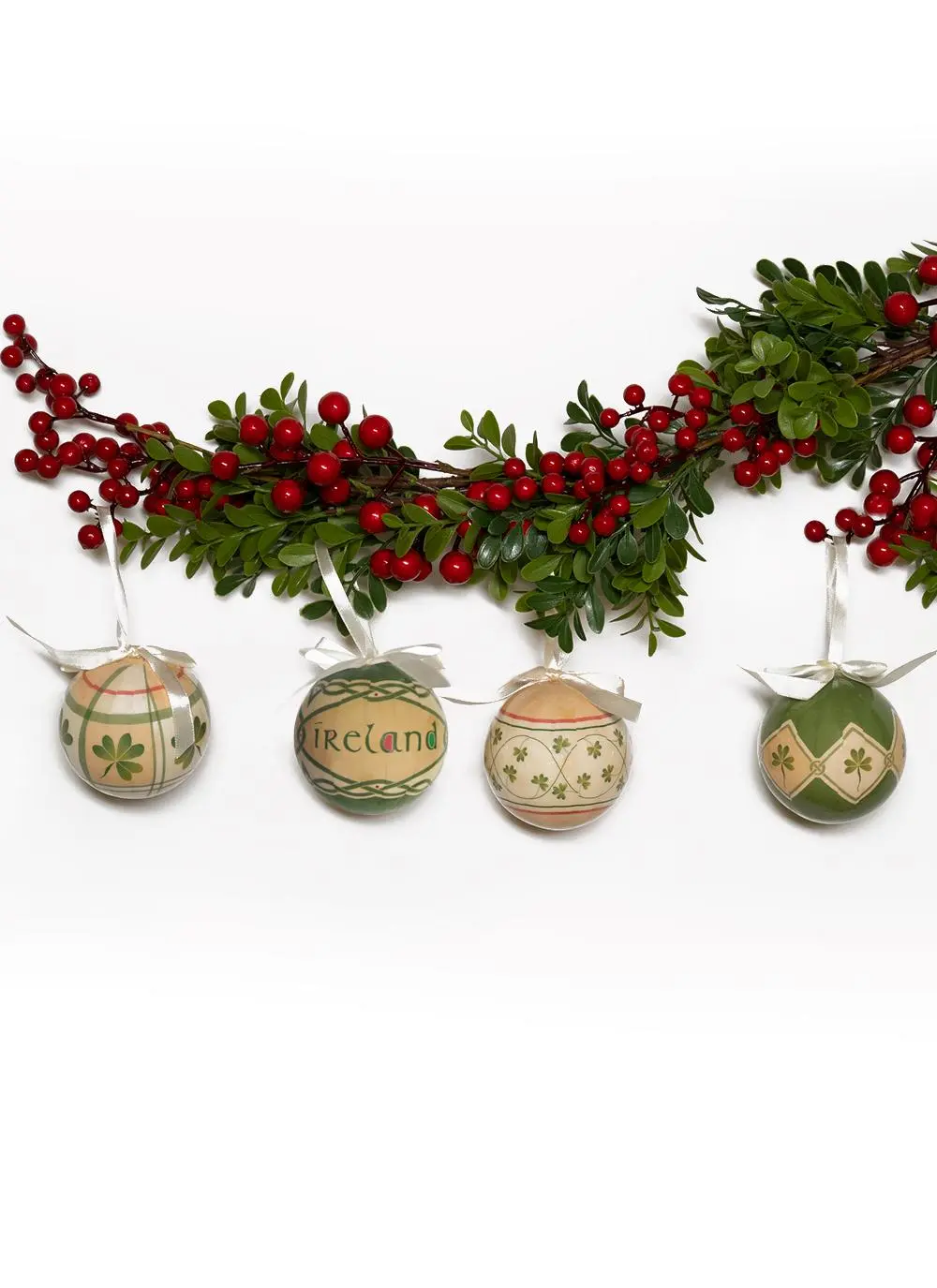 Irish Shamrock Bauble Set