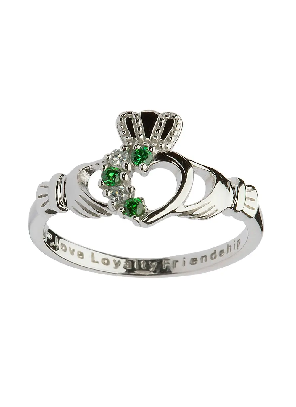 Men's Claddagh Irish Celtic Ring (Heart & Crown) - Steel Commitment Ring -  Pride Shack