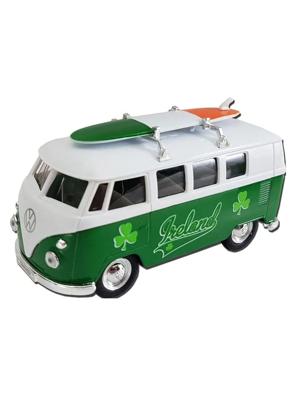 Campervan with Irish Tricolor Surfboard Model
