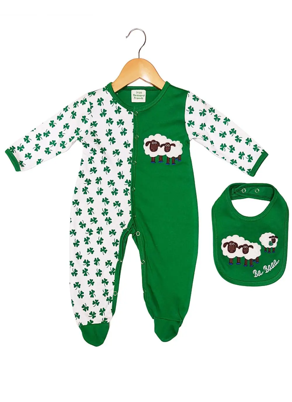 Shamrock Babygrow & Bib Set