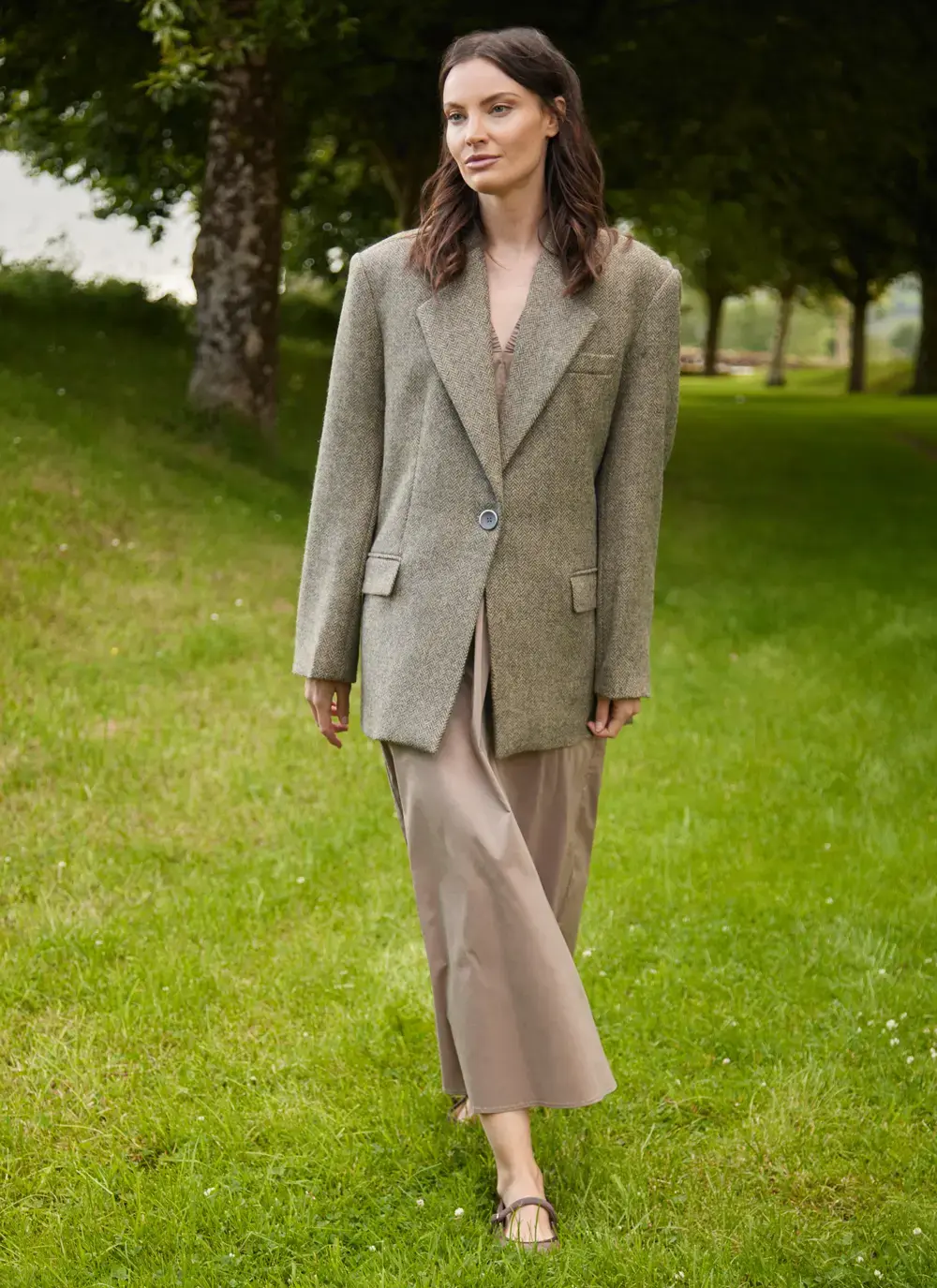 Irish Tweed Boyfriend Jacket