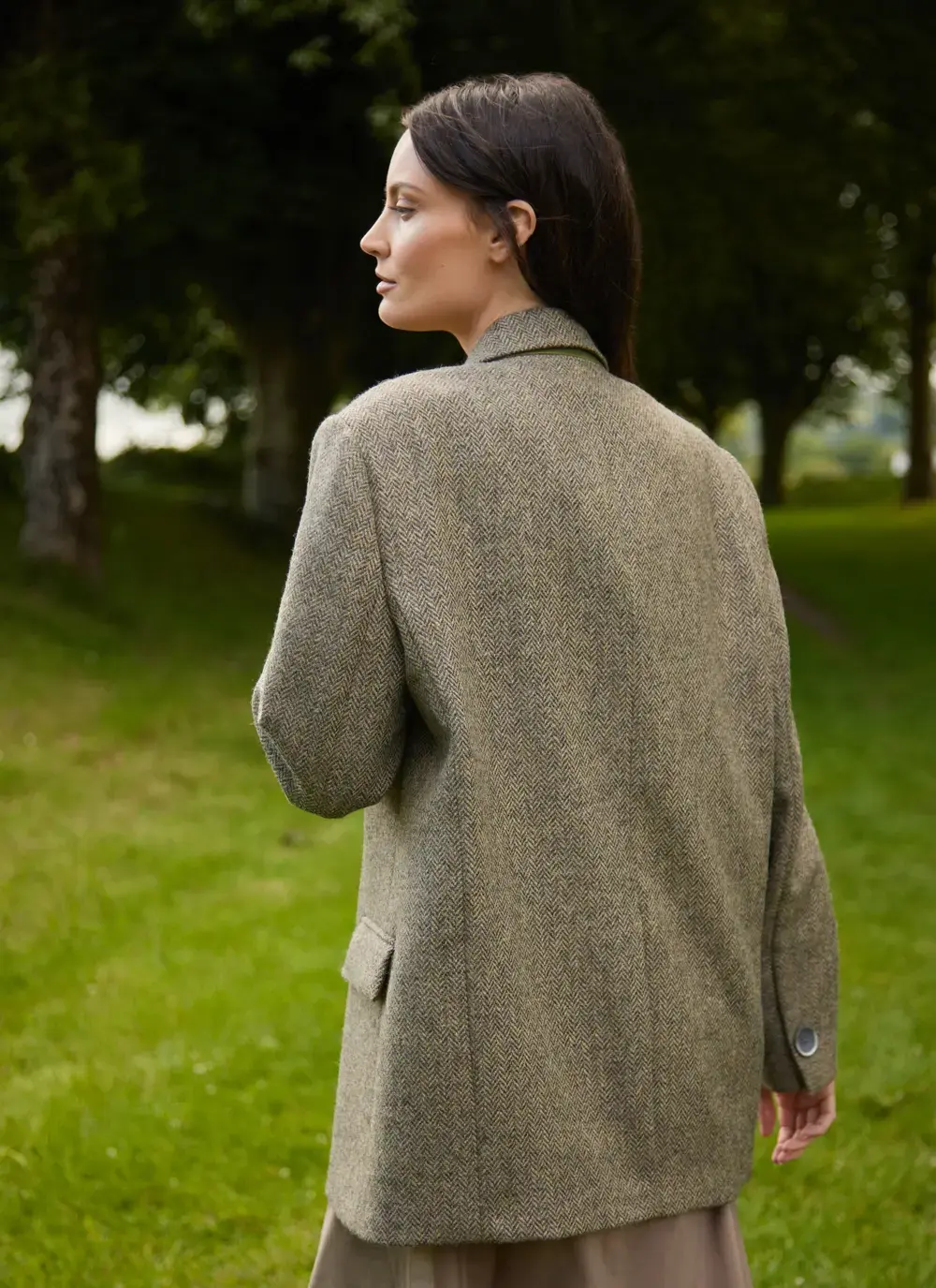 Irish Tweed Boyfriend Jacket