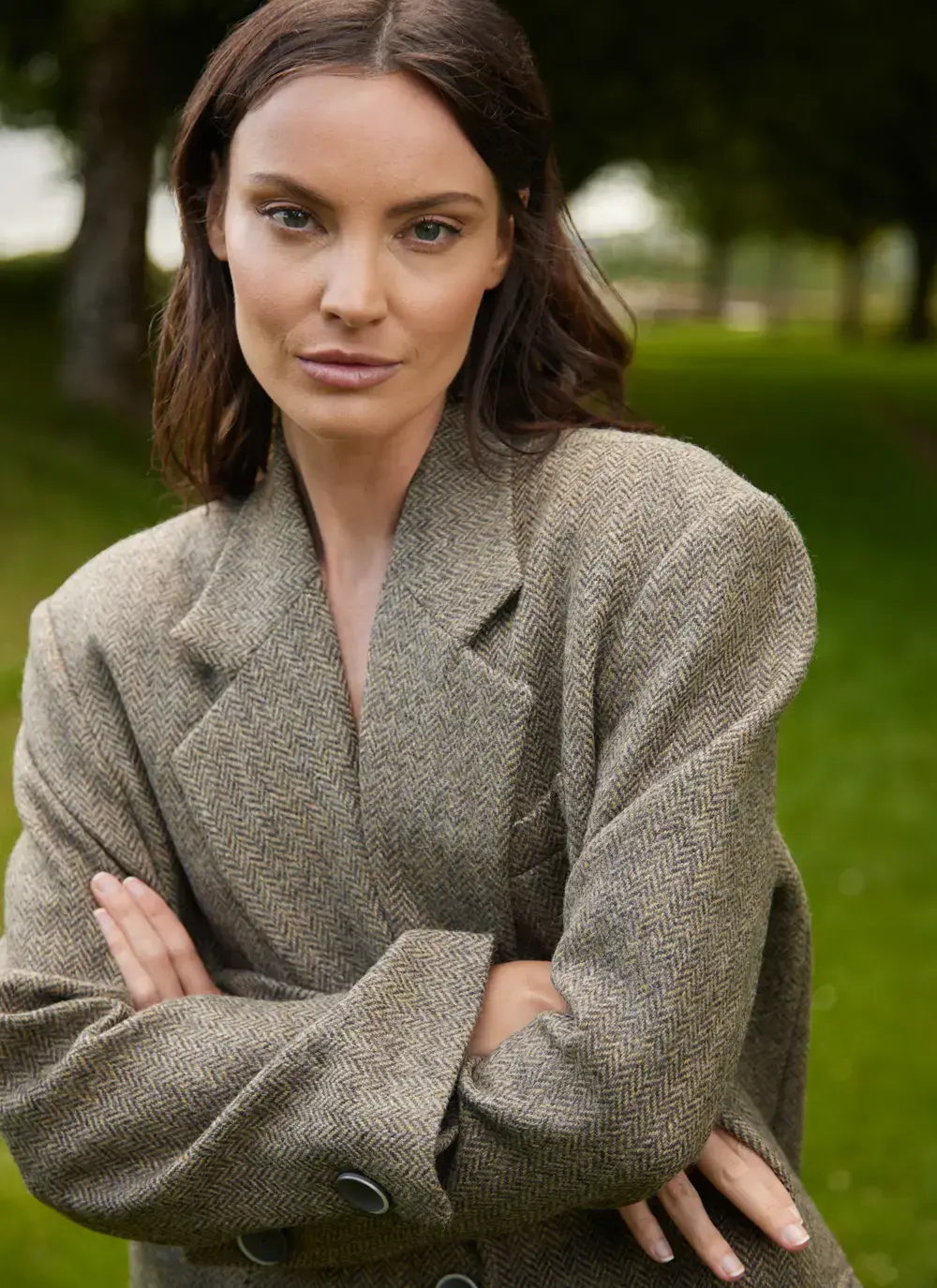 Irish Tweed Boyfriend Jacket