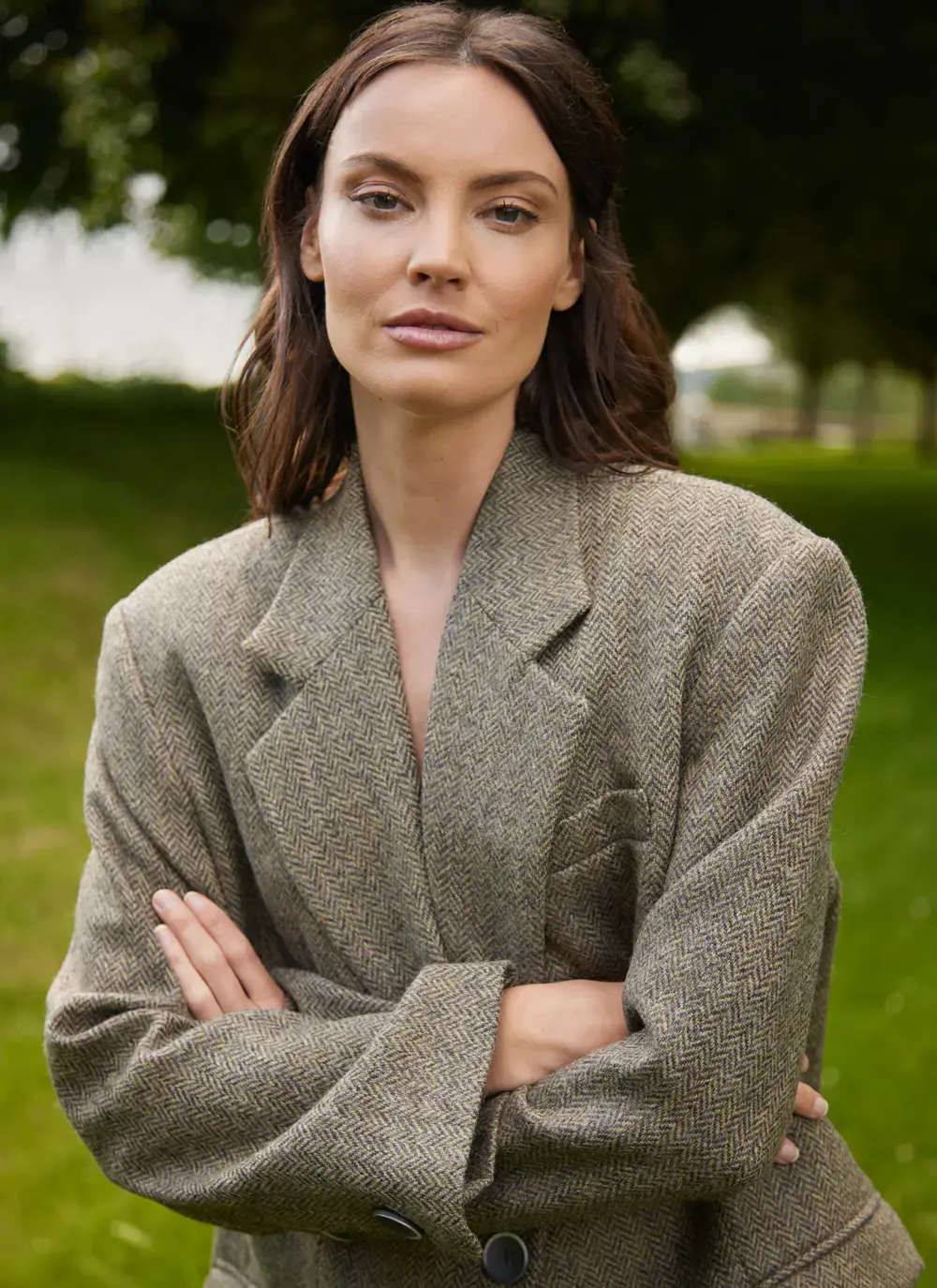 Irish Tweed Boyfriend Jacket