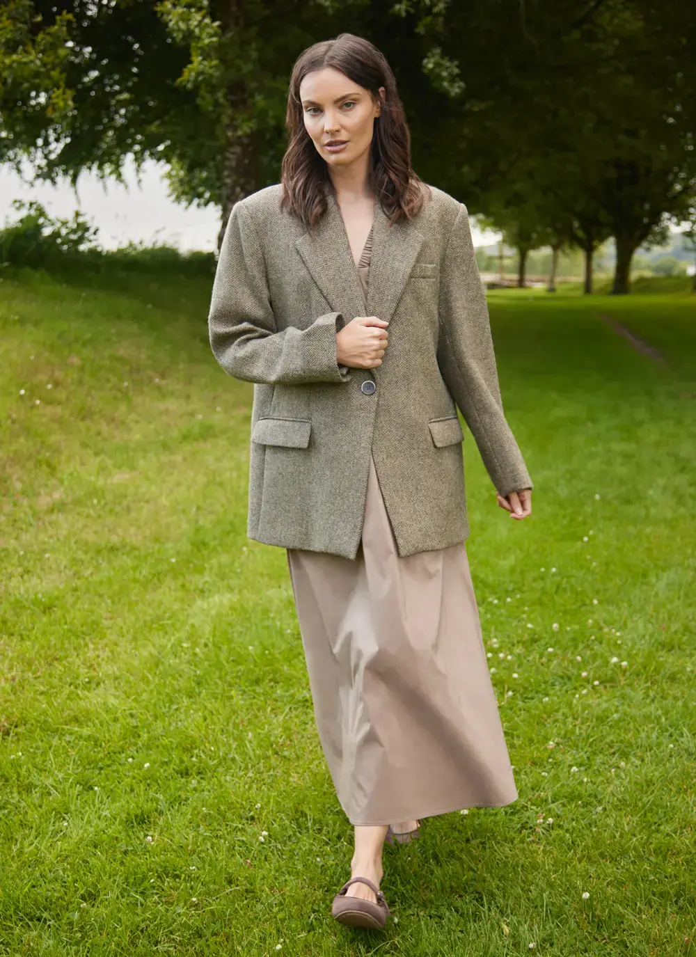 Irish Tweed Boyfriend Jacket