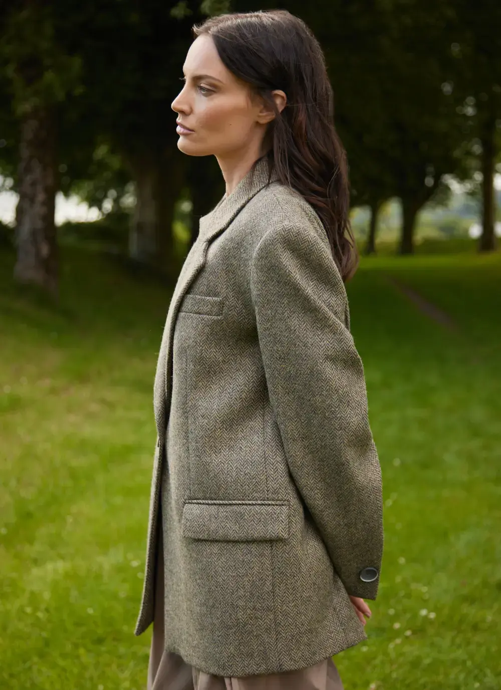 Irish Tweed Boyfriend Jacket