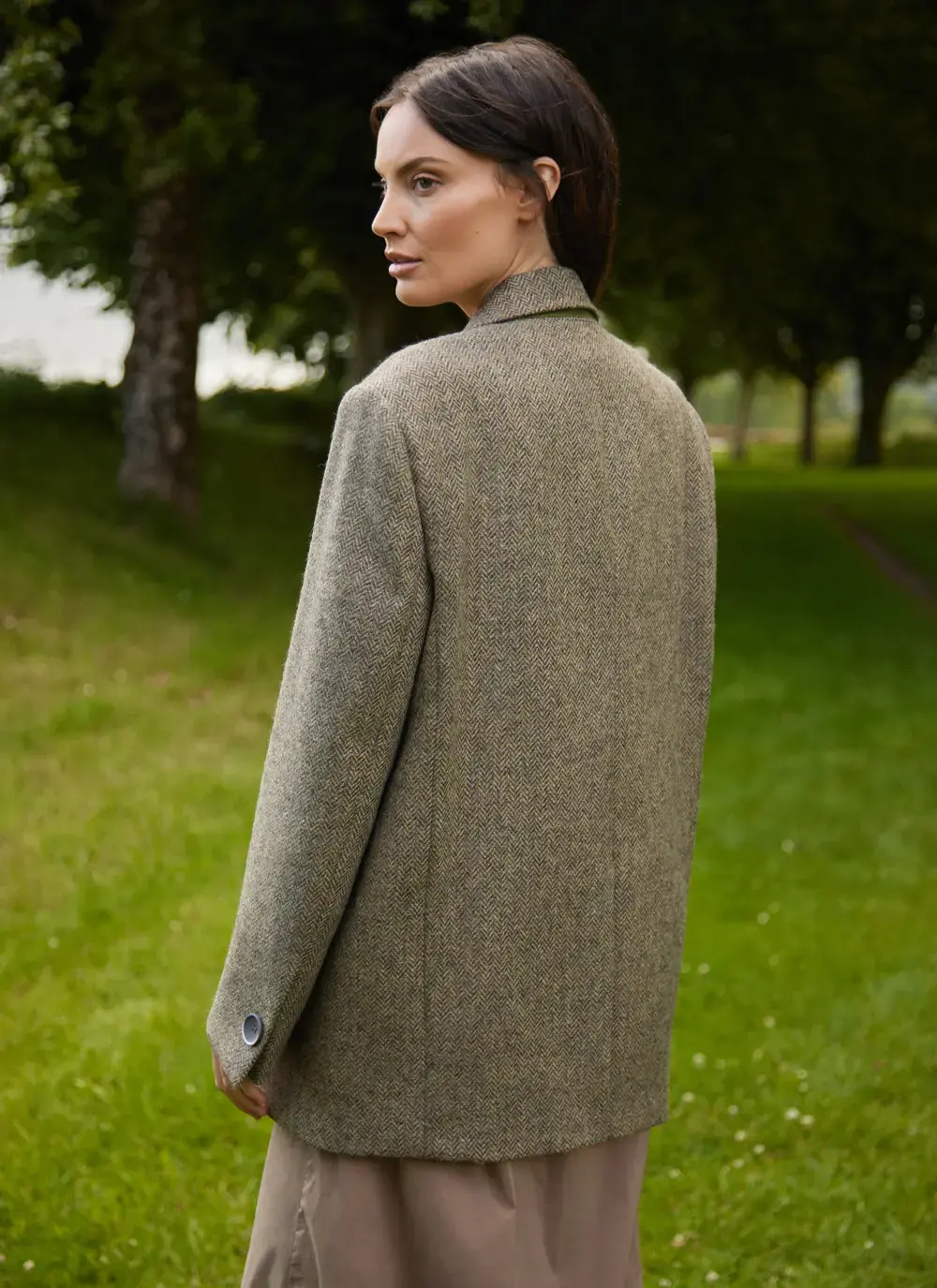 Irish Tweed Boyfriend Jacket