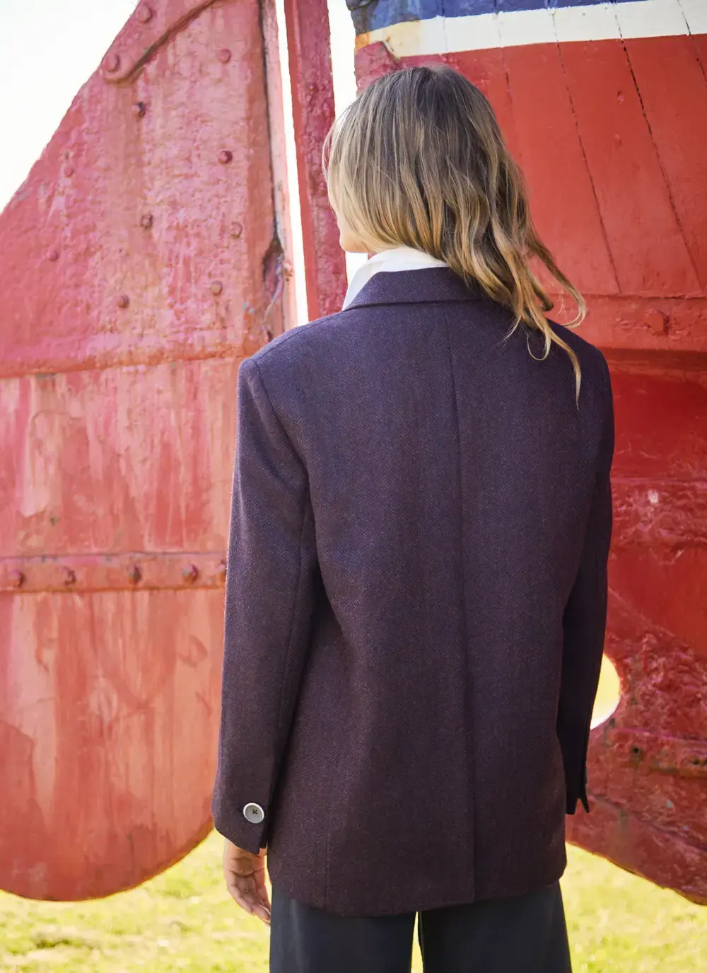 Irish Tweed Boyfriend Jacket
