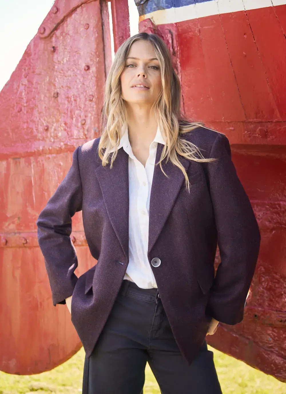 Irish Tweed Boyfriend Jacket
